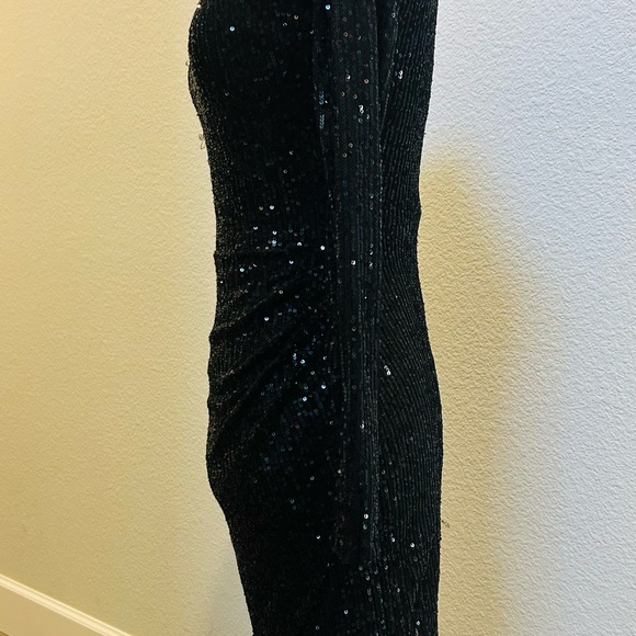 B.Smart Sequined Black Cocktail Dress. Size 3. - Picture 6 of 8